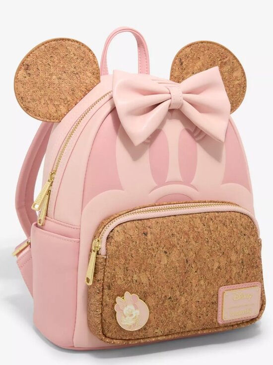 Loungefly Disney Minnie Mouse Corkboard Pin Display Ears Mini Backpack with Pin main image 6